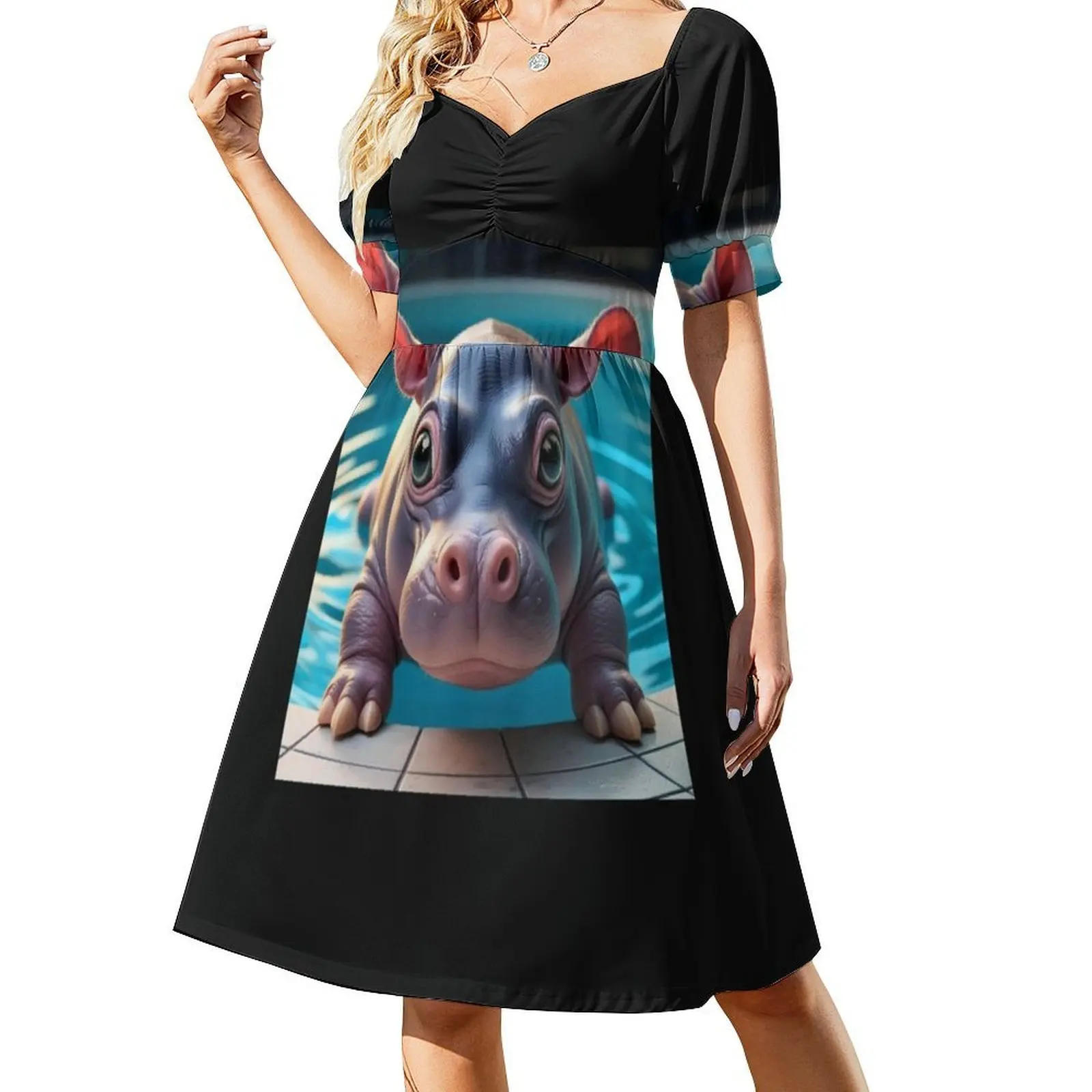 فستان بيبي هيبو مو دينغ المثير للإجازات للنساء على الشاطئ وحفلات أعياد الميلاد فستان قصير للهالوين زي أنيمي لسهرات الجمعة السوداء #2