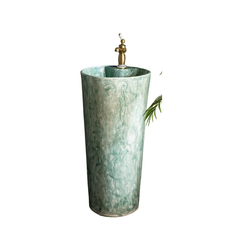 

Outdoor column , courtyard wash basin, garden wash basin, outdoor art wash basin, balcony column type