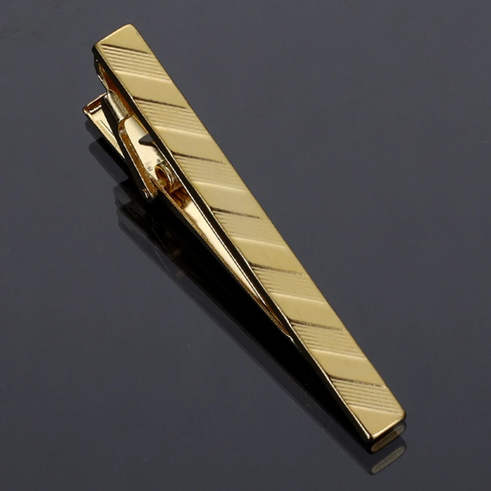 Gold Tie Clip Business Tie Accessory Special Shape Clip Stylish Fashion Accessory Charming Tie Clip For Business Attire
