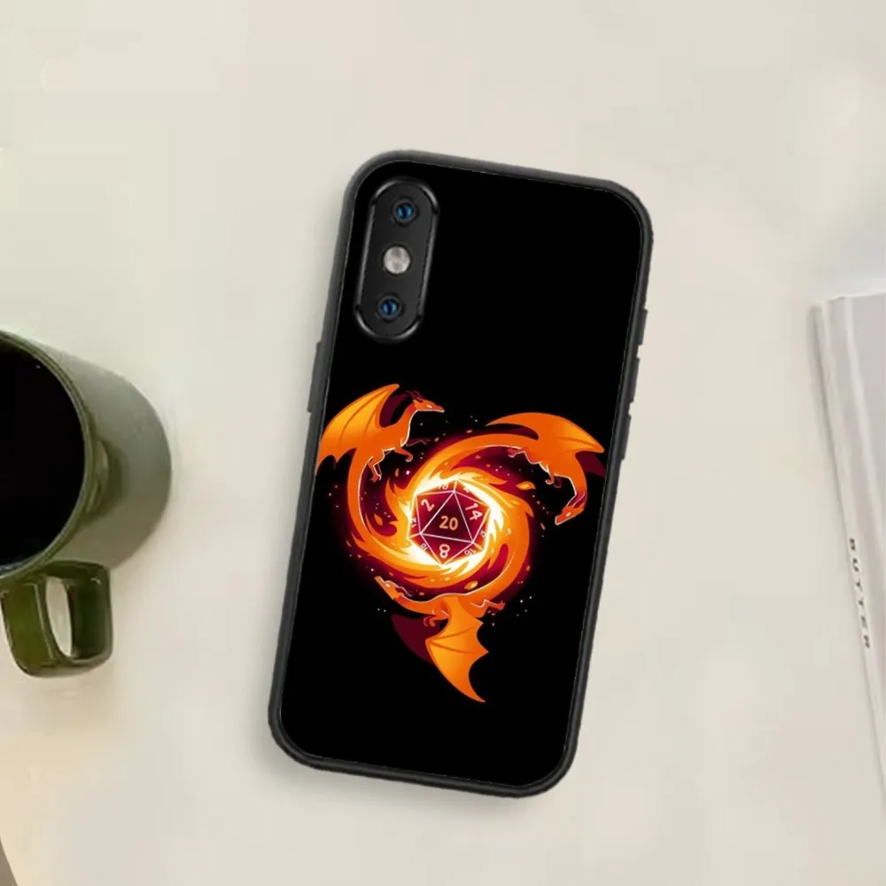 D-Dungeons Dragons game Phone Case For Xiaomi Redmi K40 pro 12S ULTRA pro 5G black cover