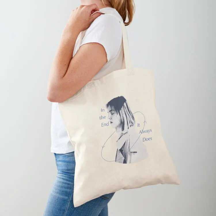 

in the end it always does Tote Bag eco pack Portable shopping bag Canvas shoulder bag Shopper handbag