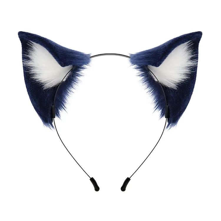 Cosplay Cute Dog Cat Ears Headband Hair Hoop Dog Ears Kemonomi Makeup Halloween Carnival Party Handmade Furry Party Headpiec image 6