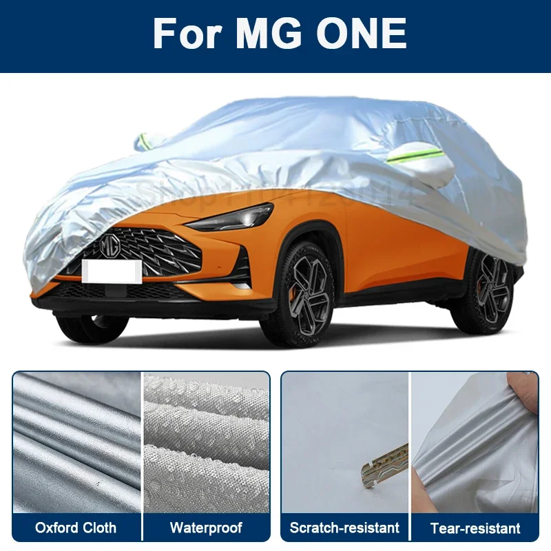 

Outdoor Full Car Cover For MG ONE with Reflective Strips Waterproof Snowproof Dustproof UV Protection Exterior Accessories