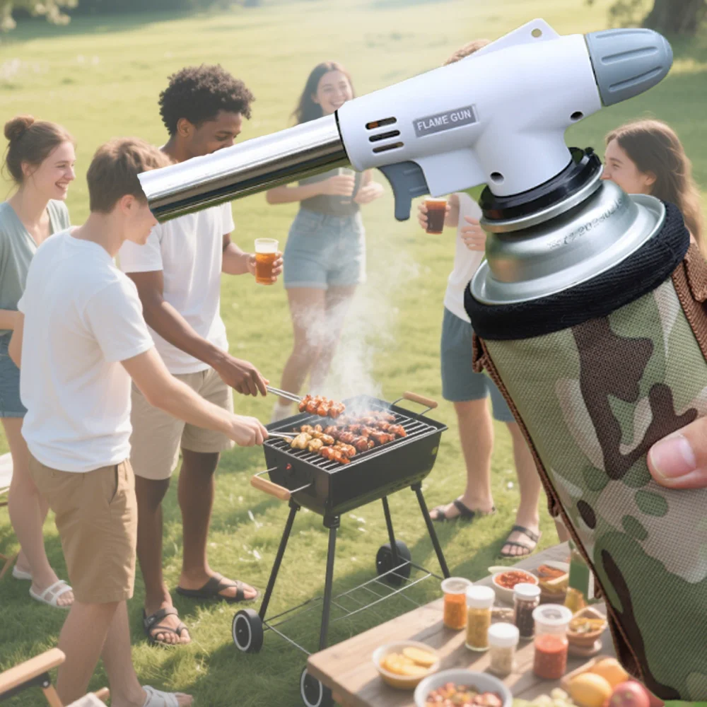 

flamethrower- Culinary Torches Chef Cooking Professional Adjustable Flame with Reverse Use for Creme, Brulee, BBQ, Baking