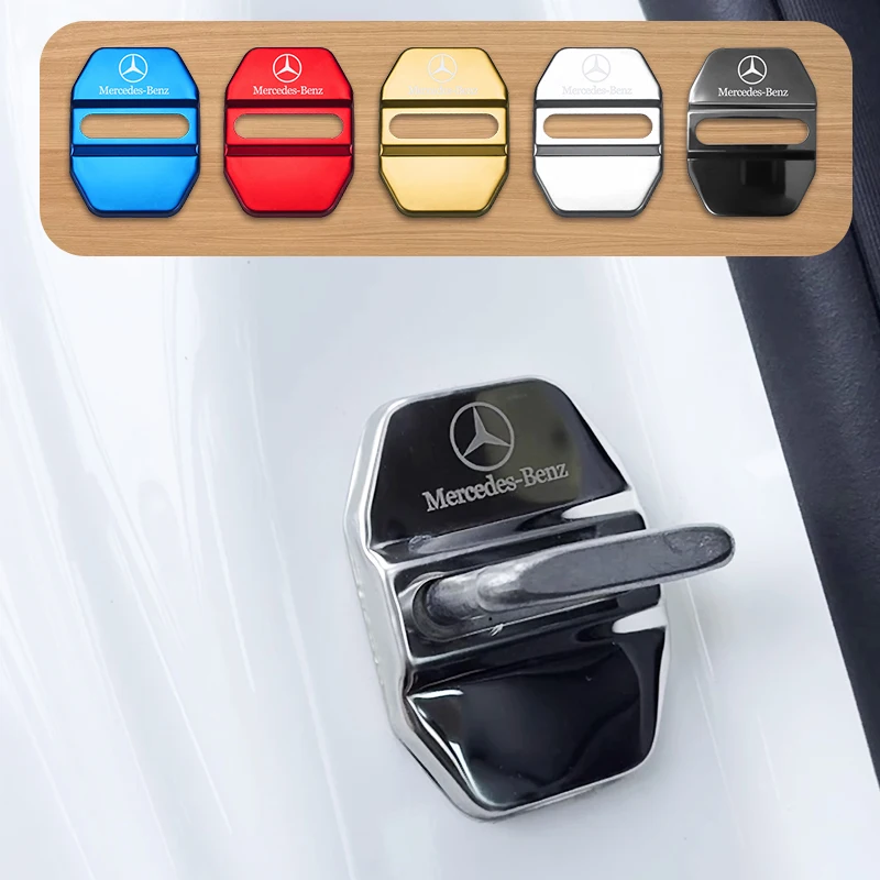 

4 шт./компл. автомобильные чехлы, защитный чехол для дверного замка для Mercedes Benz AMG W204 W205 W212 W213 W221 W177 W246 GLA GLC CLA A class