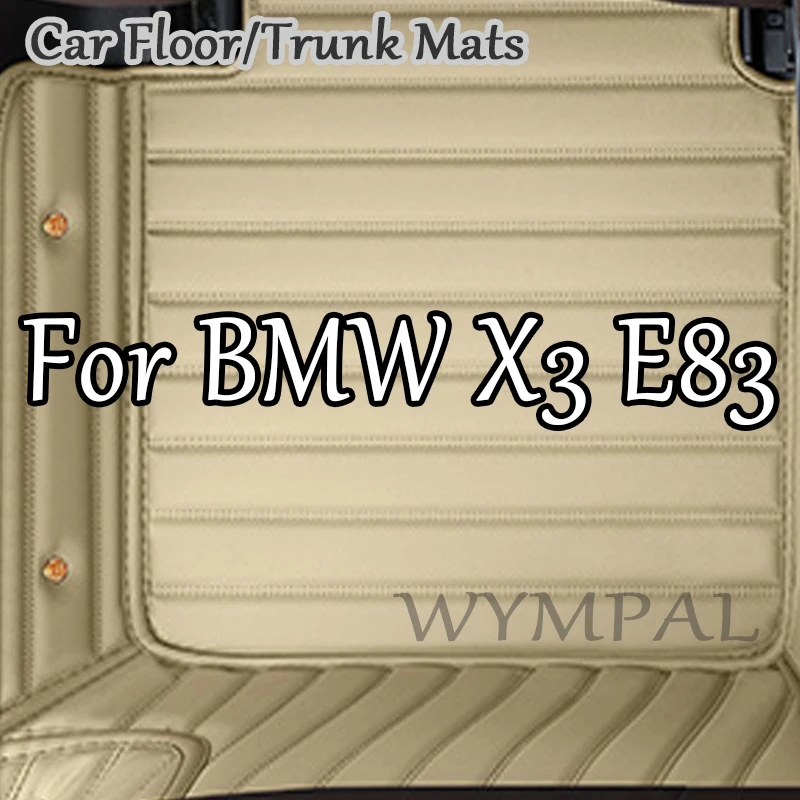 

Luxury Car Floor Mats For BMW X3 E83 2006~2010 Leather Luxury Mat Set Anti Dirt Pad Rug Covers Carpet Car Accessories Interior