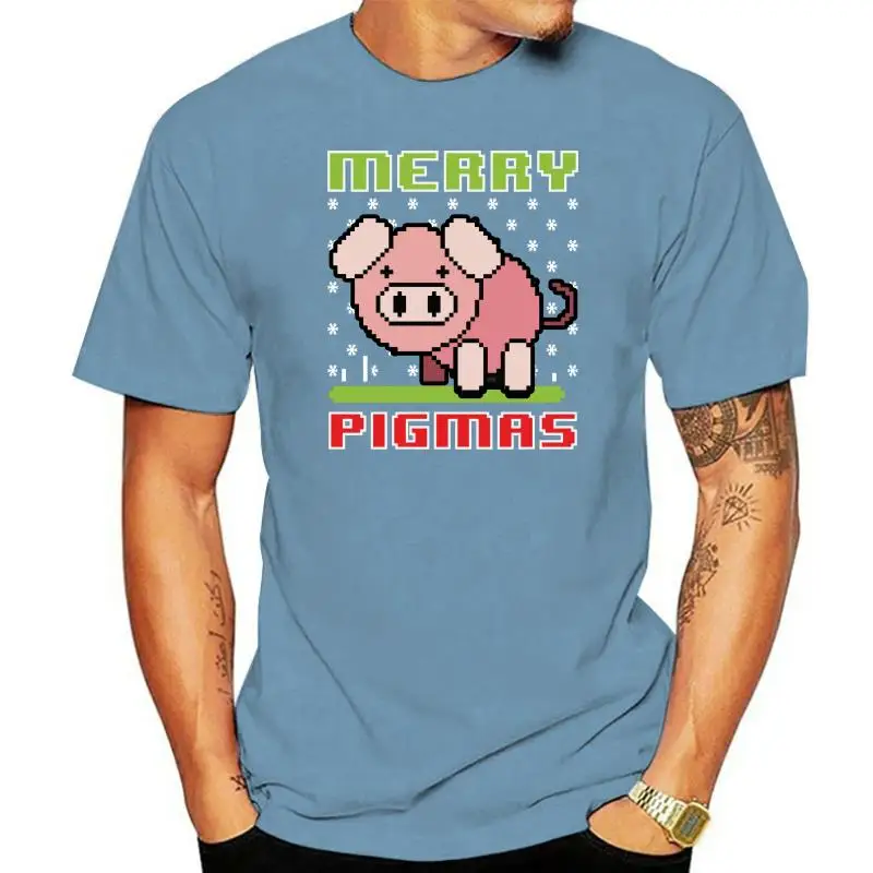 Merry Xmas Pig Shirts For Men Christmas Tshirts Merry Pigmas Holiday T Shirts