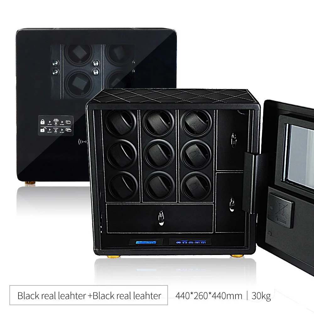 Top Rotation Automatic Winding Mechanical Watch New Anti-Theft Equipment with Swing Shakes Feature Premium Safes