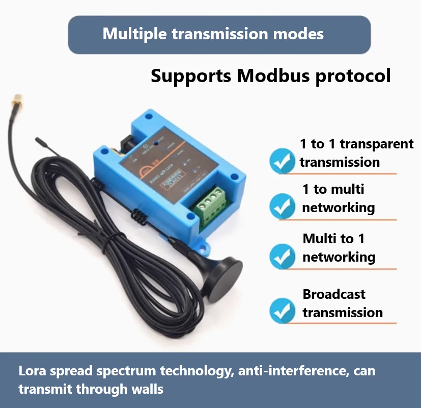 RS485 to Lora wireless data transmission radio serial communication transmission module data transparent transmission