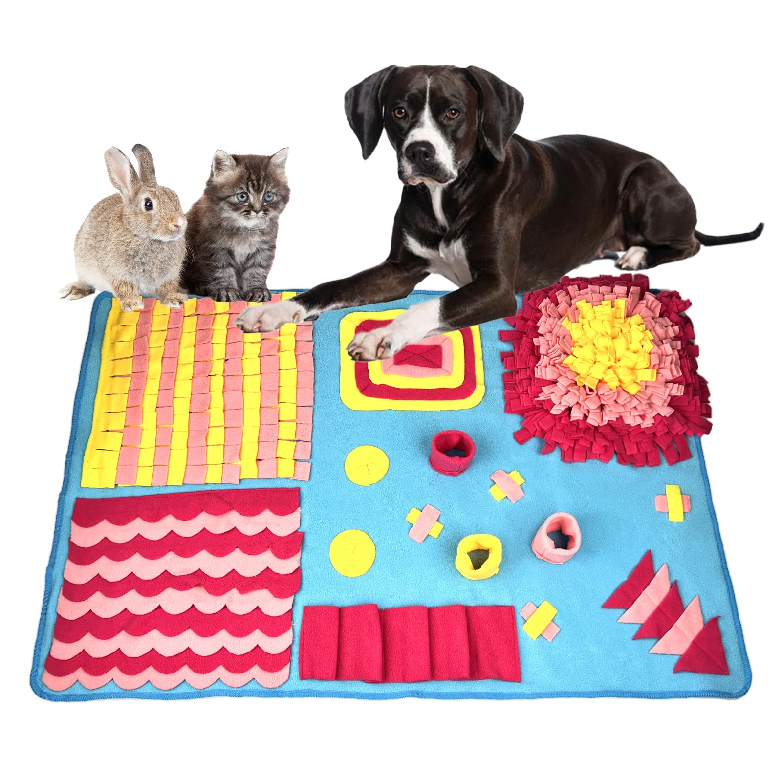 

Товары для домашних животных, коврик с запахом для собак и кошек, цветной коврик с медленным запахом еды, устойчивое к укусам развивающее игрушечное одеяло