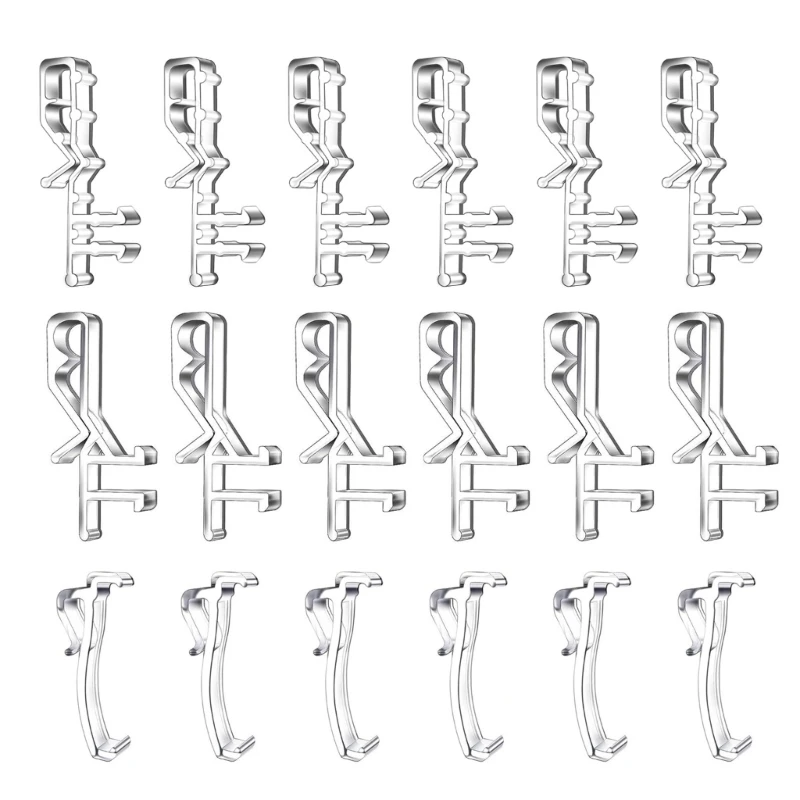 

Valance Clips 18pcs Clear Plastic Invisible Retainer Holder Clip for Window Blind Valance Horizontal Faux & Wood Blinds Dropship