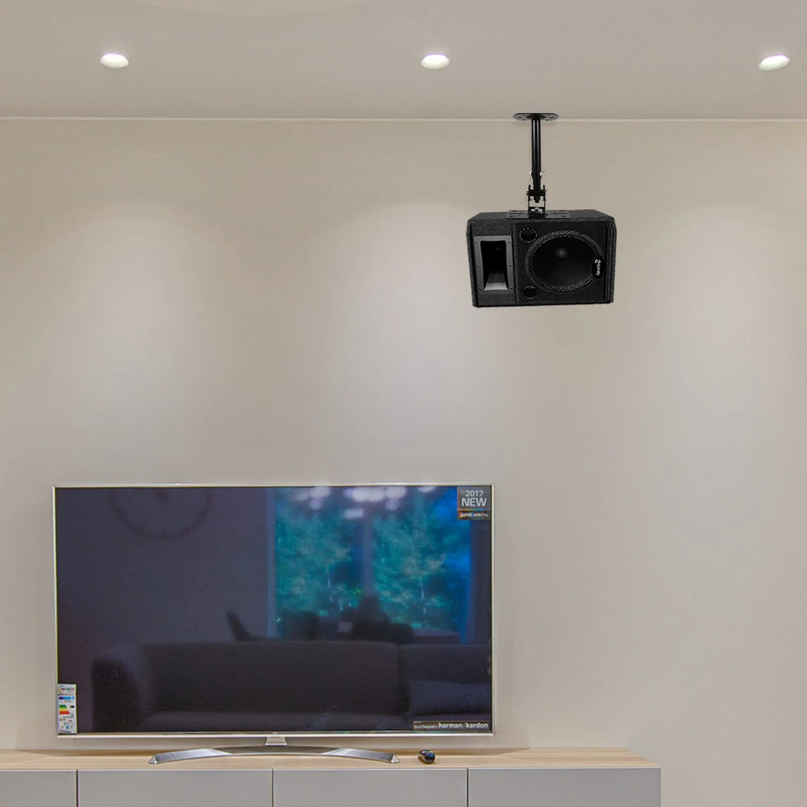

Heavy Duty Adjustable Speaker Mount Holder Ceiling Wall Fixed Speaker Bracket Stand Compatible for Home Theater Audio Systems
