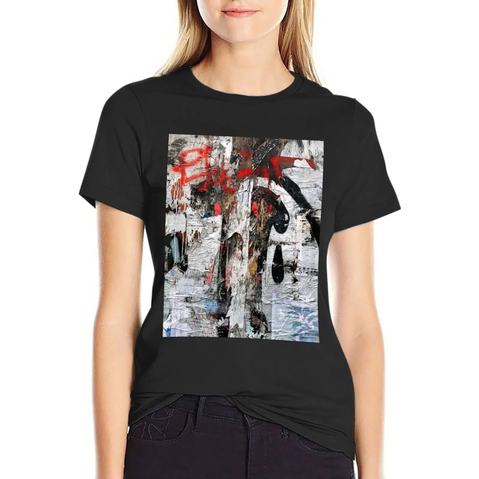 Graffiti Abstract T-Shirt anime clothes cute clothes Women's clothing