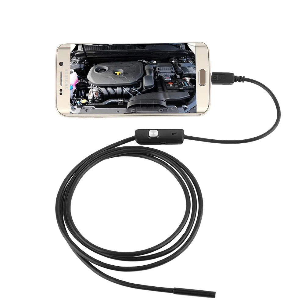 

IP67 Waterproof 7mm Endoscope with 2M Soft Cable USB Network 1/9" CMOS FOV 70° for Android Medical Use Pipe Cleaning Mini Camera