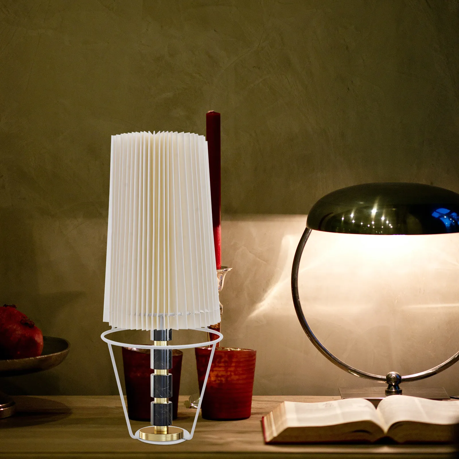 1Pcs Decorative Pleated Lampshade Ceiling Light Cover Warm Mood Lighting Natural Diffuse Resistant Simple Structure