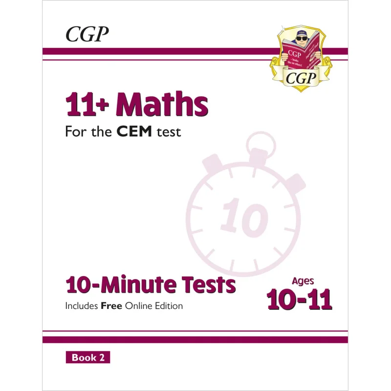 

11 CEM 10-минутных испытаний по математике в возрасте 1011 Книга 2 с онлайн-изданием Книги CGP Координация Групповые публикации 9781789081800 Книга