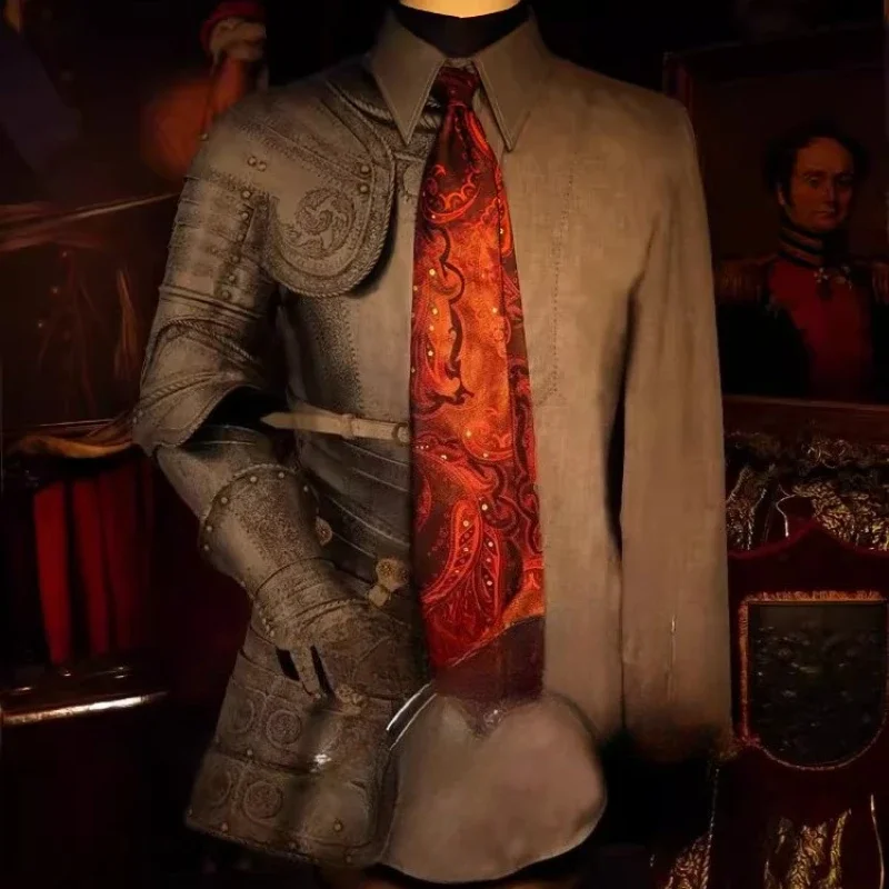 Camicia in cotone retrò gentiluomo grigio