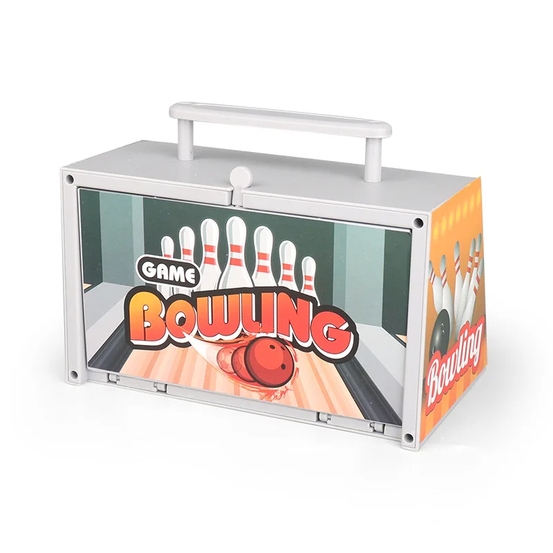Children Bowling Game Set Bowling Supplies Sports Bowling Soccer Board Game With Storage Function Parent Child Interactive Sport