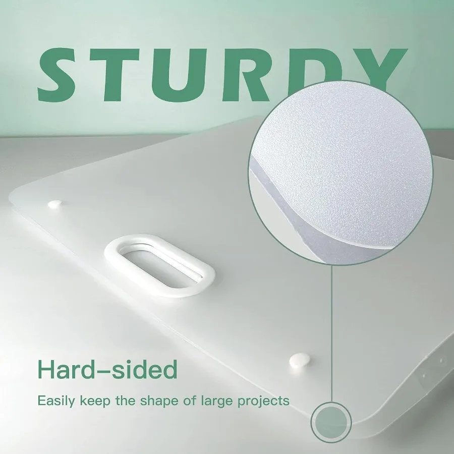 แฟ้มใส่ผลงานศิลปะ ขนาด 17 x 13 นิ้ว ด้านข้างแข็งแรง ทนทาน - กล่องเก็บภาพวาดเพชรคุณภาพพรีเมียม - ขนาดใหญ่