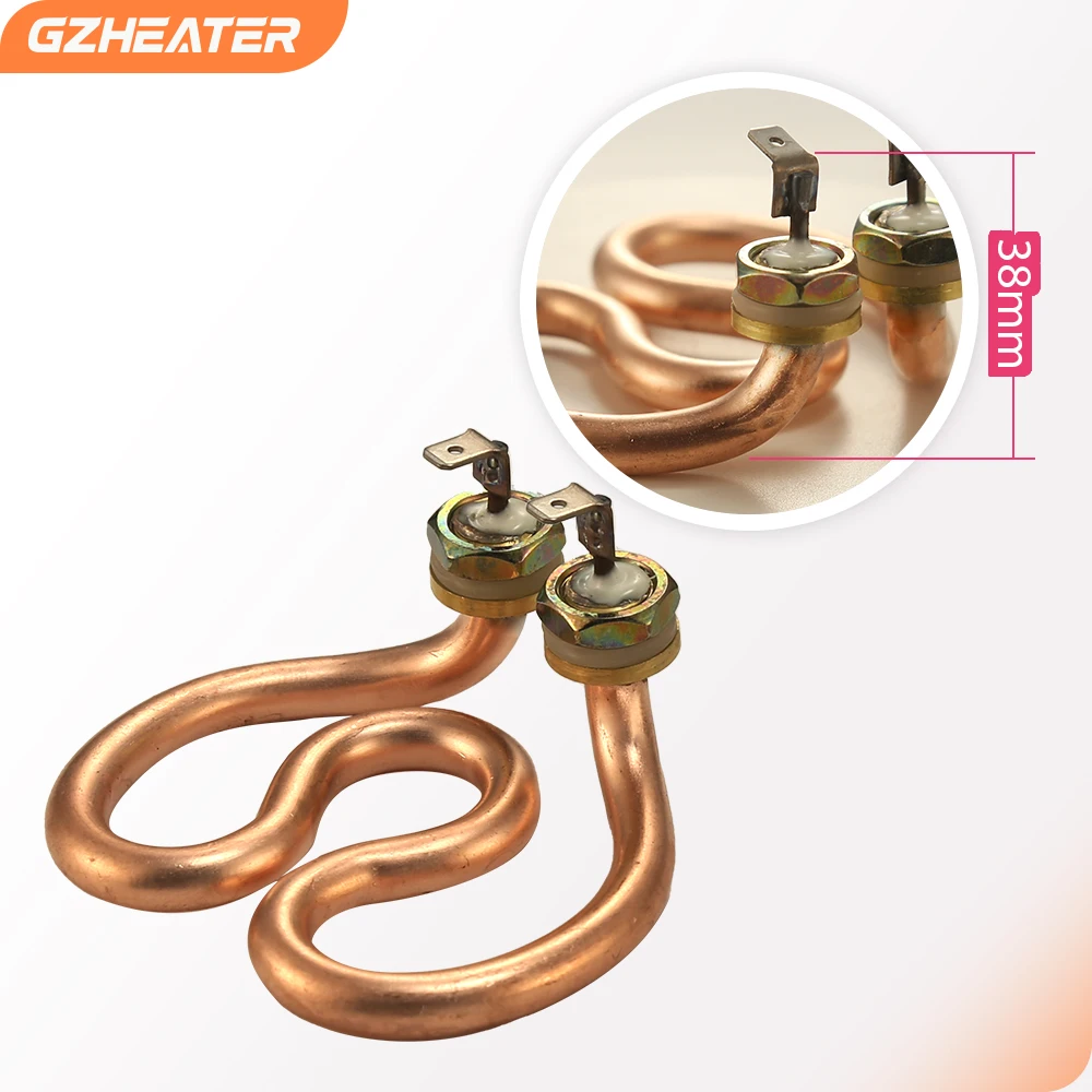 2U Horseshoe Shape  brass Electric Heat Tube for Coffeemaker Electric Kettle of 500W 220V Heating Element