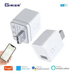 GIRIER-adaptador de corriente Micro USB inteligente, interruptor de 5V, WiFi, funciona con Alexa, asistente de Google Home para Smart Home