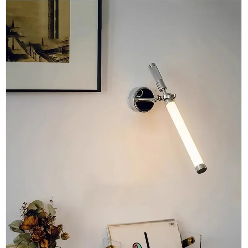 Modern Bauhaus LED Wall Lamp Retro Industrial Strip Light Simple Bedroom Bedside Fixture Living Room Study Decor Personalized