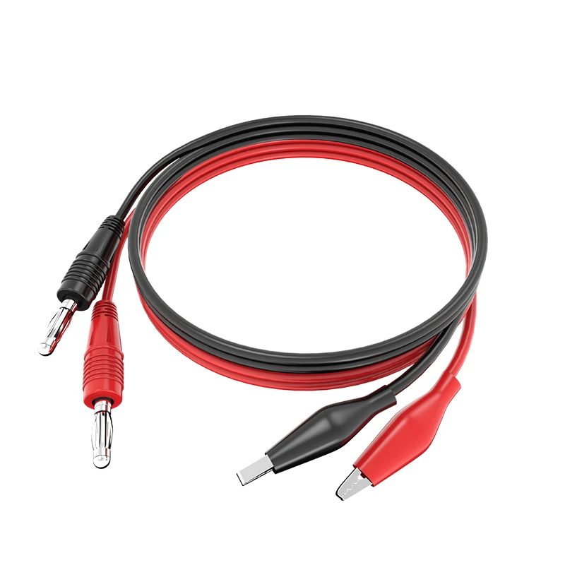 

JXSINONE P1038 1Set Double Stitch Alligator Test Lead Clip To Probe Cable For Multimeters
