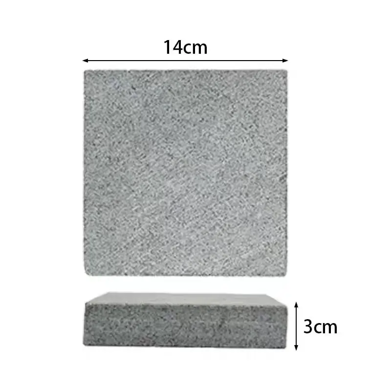 Natural stone square baking pan, suitable for one person, non-smoking, multi-functional, can grill steak, barbecue, cheese