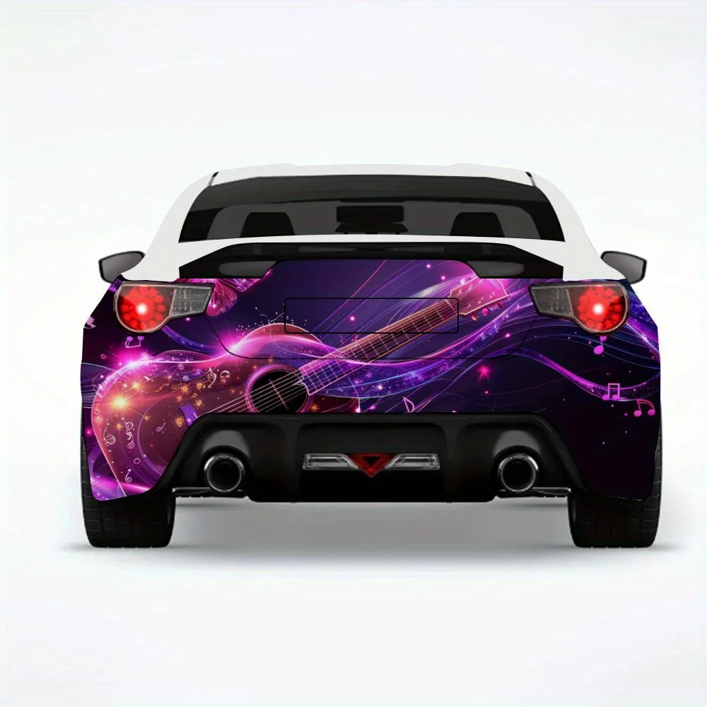 

Music_Guitar_Fantasy Автомобильная наклейка-виниловая наклейка на заднюю часть автомобиля, водонепроницаемые самоклеящиеся виниловые наклейки для хвоста и бампера автомобиля, De