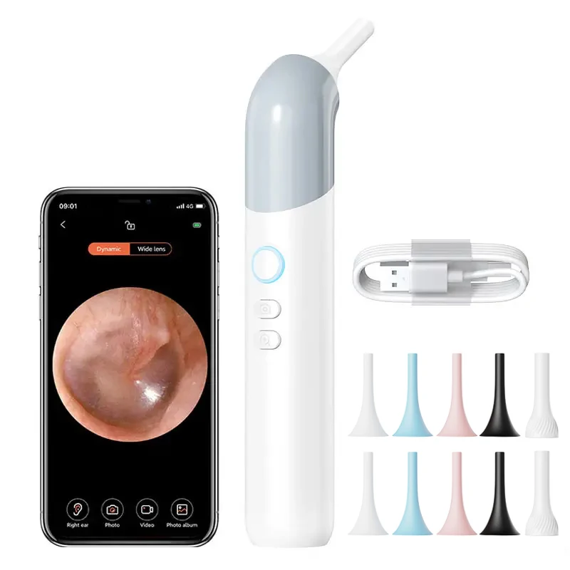 

Беспроводной отоскоп в реальном времени, устройство для чистки ушей, питание от USB, французский операционный язык для бытовой очистки ушной серы, изображения