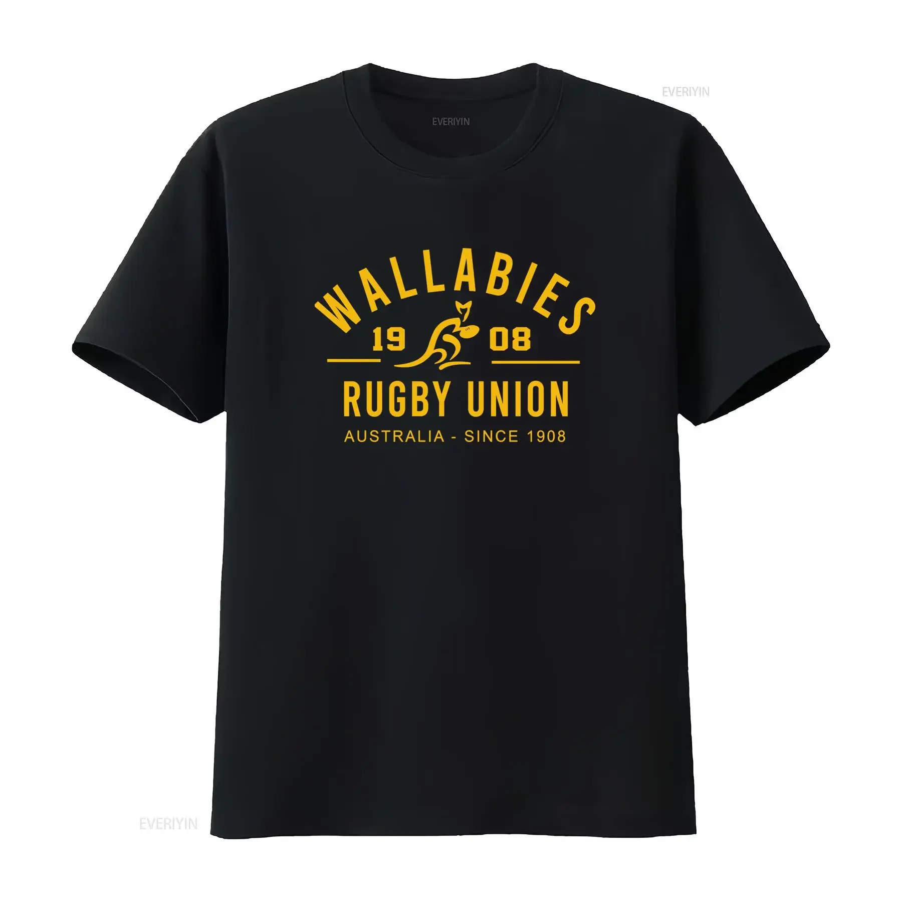 Australia Wallabies Rugby Union T Shirt 1908 Logo Design Sizes S 2XL vintage Washed fashion Soft homme Casual Versatile