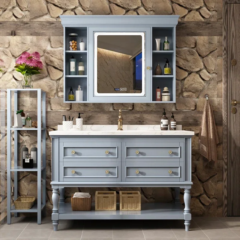 

Bathroom Furniture Nordic Smart Pieces Of Bathroom Vanity Cabinet With Sinkl Wash Basin Double Toilet Wash Light Luxury