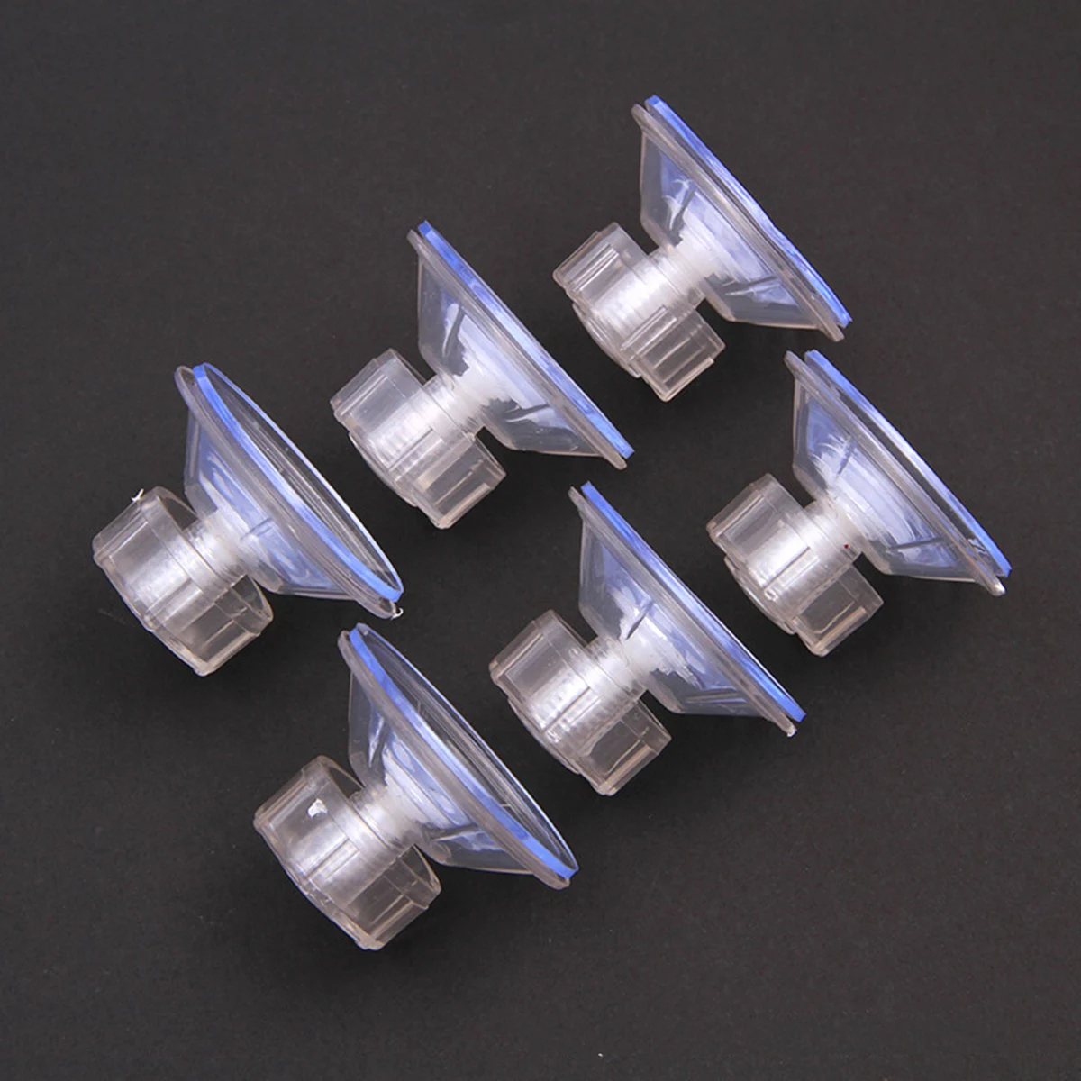 

4 pcs Clear Plastic Suction Cups Removable Hooks Bathroom Holders Mini Heavy Duty Anti Yellowing Glass Window Mounts