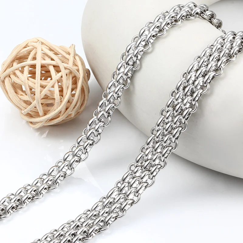 1Meter Stainless Steel 3Rows 7Rows 9Rows Chains For Jewelry Making Supplies DIY Beautiful Necklace Bracelet Fashion Accessorie