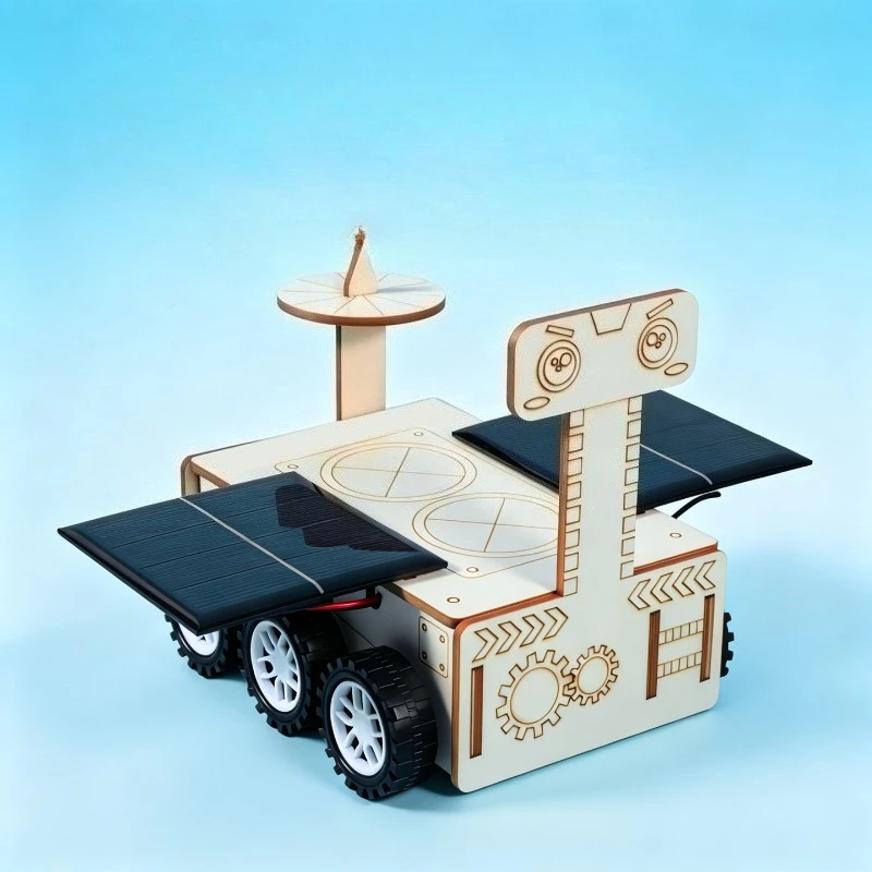 Solar Mars Rover DIY Kit STEAM Educational Science Experiment Model Tech Handmade Assembly Toy Solar Powered Space Exploration