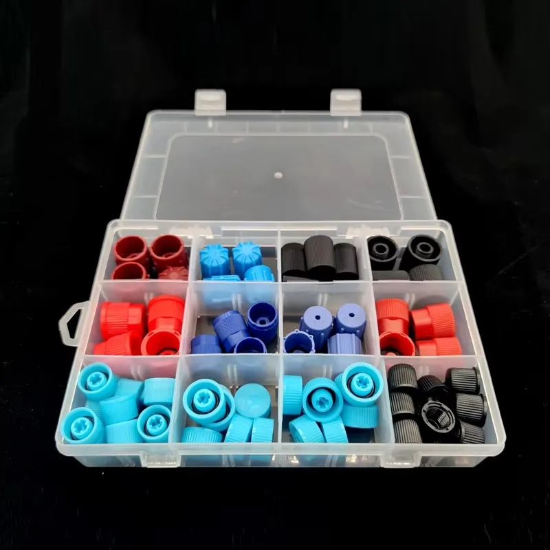 

77 PCS Universal Car Auto A/C R134a R12 High Low Side AC System Valve Core Dust Caps Set Air Seal Replacement Air Conditioning
