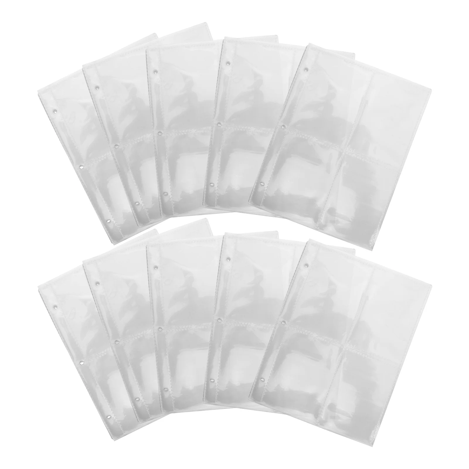 50 Uds protectores de tarjetas hojas de manga para tarjetas de béisbol carpeta organizador almacenamiento tarjeteros de fútbol