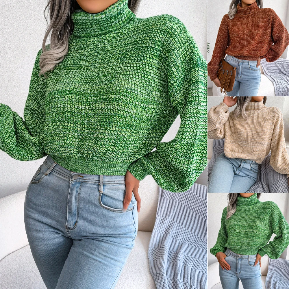 

Chic Knit Clothes For Women Streetwear Pulls Vintage Y2K New Features Of Knitwear Long Sleeve Top Female Fall Outfits Turtleneck