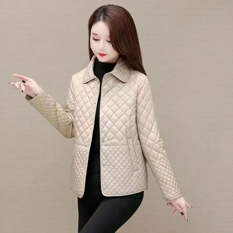 NEW Autumn Winter Coat Fashion Women\'s Lightweight Down Cotton Keep Warm Thin Jacket Female Korean Casual Outerwear Tops