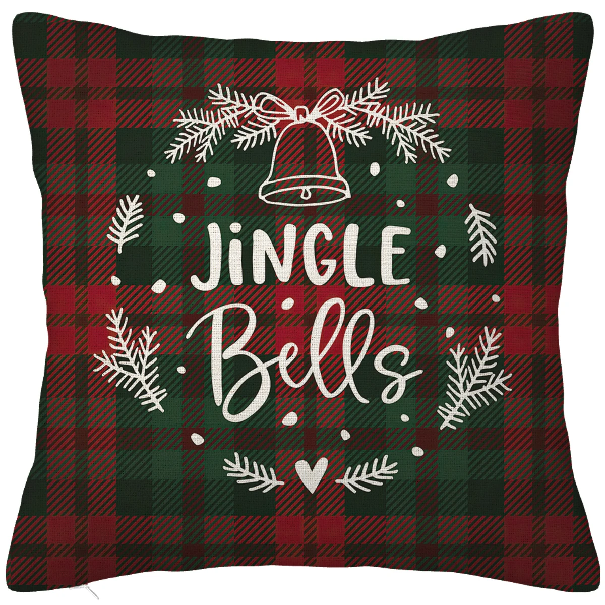 Christmas decoration red and green faro plaid pillowcase home decoration living room sofa cushion cover 50*50 40*40 45*45 60*60