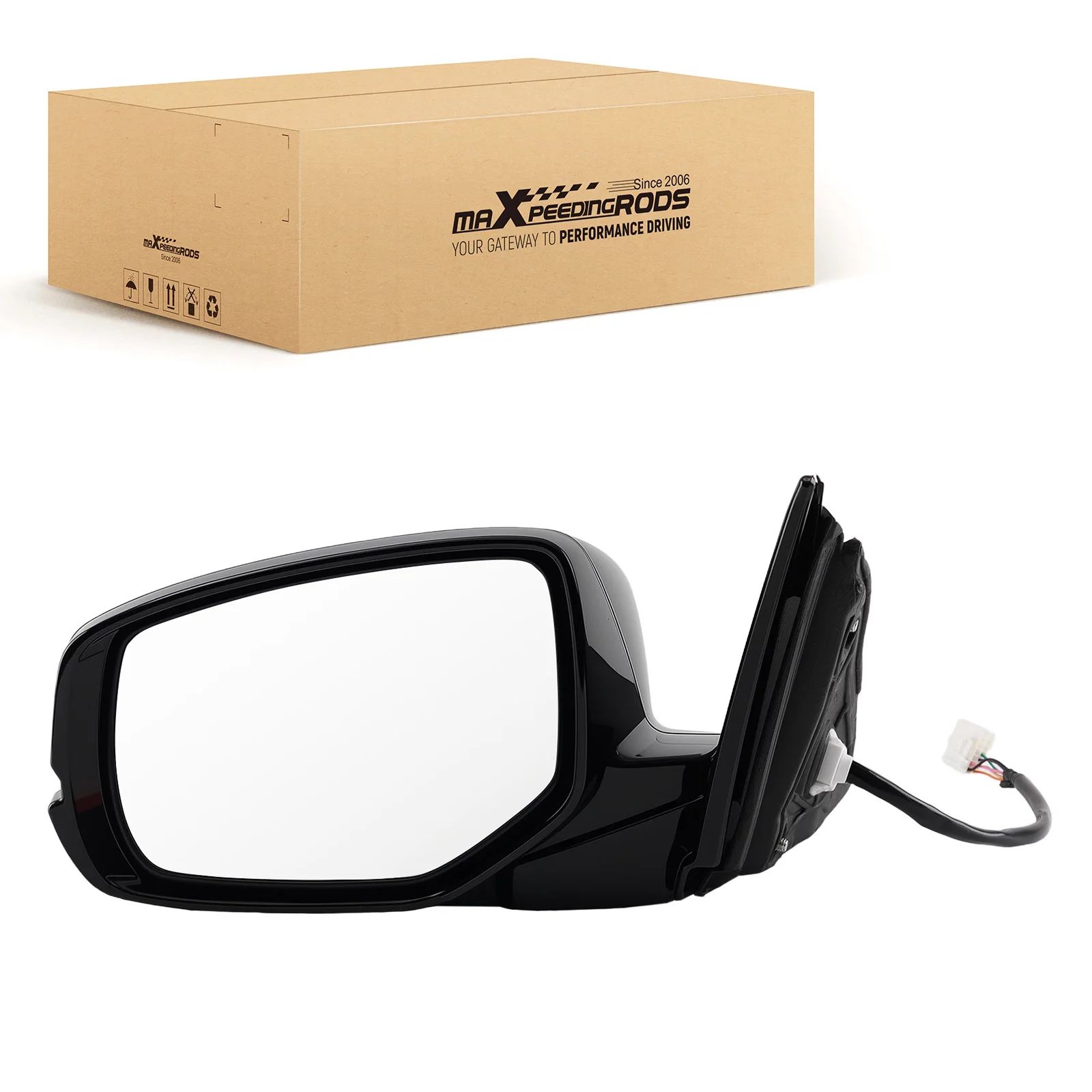 Driver Side Mirror Heated Power Convex for Honda Accord 2013-2017 Black 76250T2GA11ZC Mirror Rear View Mirror Side View Mirror