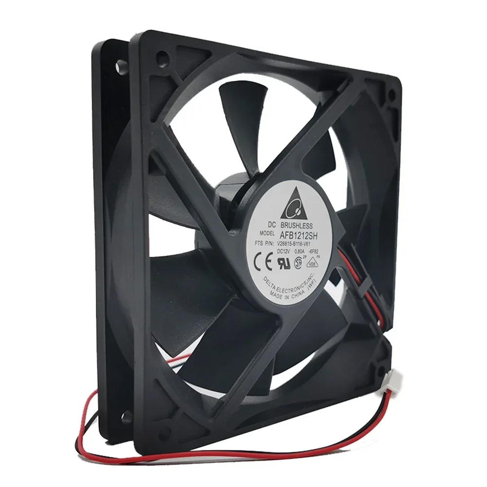 ل دلتا AFB1212SH 12 سنتيمتر 120 مللي متر 12025 تيار مستمر 12 فولت 0.80A مروحة التبريد 2pin كرة مزدوجة 113CFM 120x120x25 مللي متر