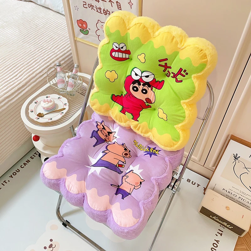 Comodo cuscino per sedile Crayon Shin Chan per pavimento della sedia Cuscino per seduta stampato in stile giapponese addensato Decorazioni per la casa Regali Ragazza