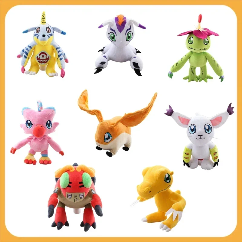 Low price processing! Digimon Adventure Agumon Piyomon Stuffed Toys Cartoon&Cute Plush Doll Decor Sofa Cushion Pillow Doll Gifts