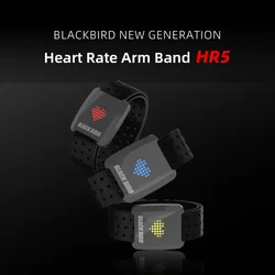 BLACK BIRD Arm Heart Rate Sensor  LED Color Display Heart Rate Zone BLE ANT Waterproof HR Monitor For Bike Computer