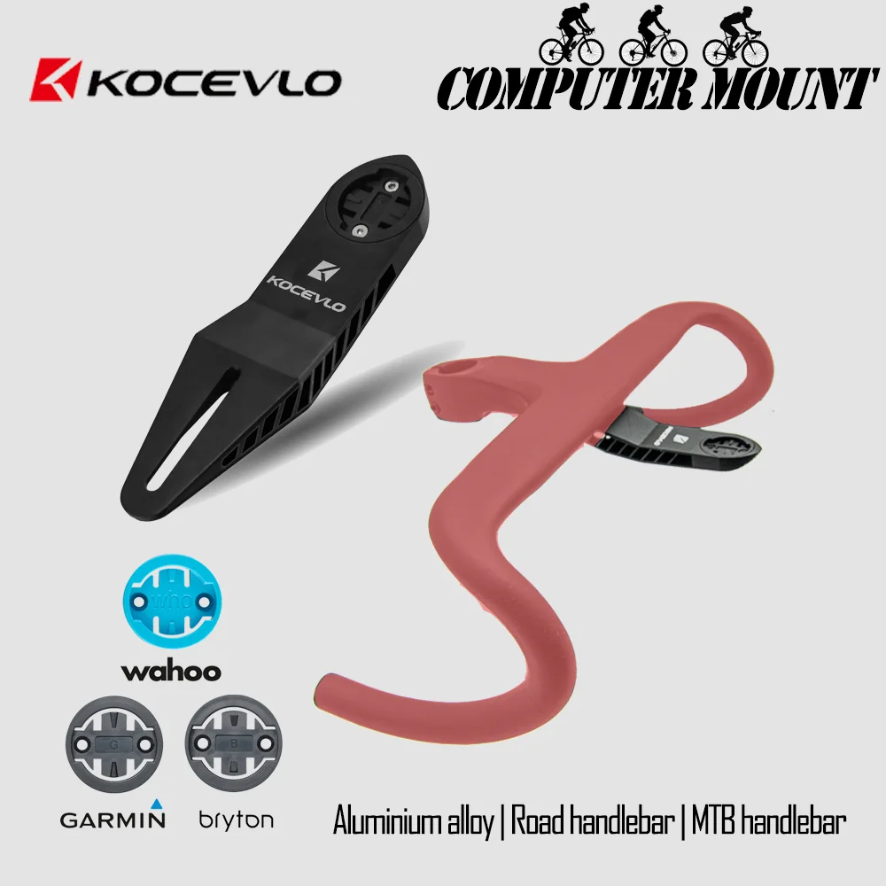 KOCEVLO Bicycle Aluminium Computer Mount Handlebar Mount Camera Bracket Fits GoPro Sports Camera support Garmin  Bryton wahoo