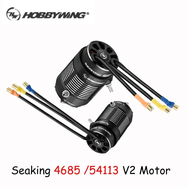 Hobbywing SEAKING 4685SL 54113SL V2 800-1500KV Motor sem escova 200A-300A HV ESC Sistema refrigerado a água para corrida de barco RC