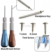 Sistema de hueso Dental GBR, destornillador de tornillo para tienda, tornillo de tienda de campaña medio roscado, implante de membrana de regeneración guiada de aleación de titanio