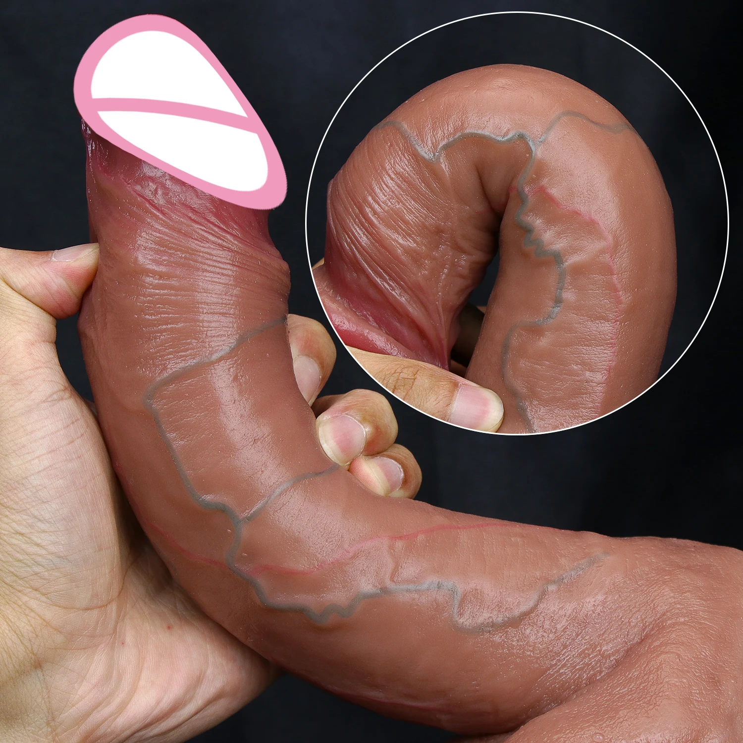 Realistic Soft Suction Cup Large Dildo Double Silicone Thick Penis Masturbators Cock Gay Anal Sex Toys for Man Woman Huge Dick