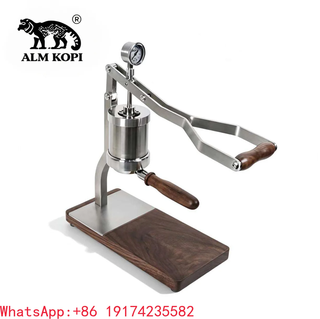 Manual Lever Espresso Coffee Machine Full Stainless Steel Body Manual Pressure Control Coffee Maker